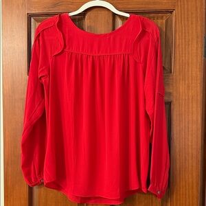 LOFT Vibrant Red Women's Blouse